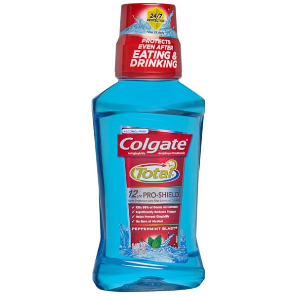 Colgate Total 12 Hour Pro-Shield Peppermint Blast Mouthwash 8.4 fl. oz., PK6 167121 - main